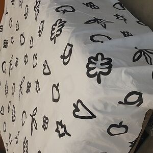 *Read Description* Stylish Black and White Duvet Cover Only.